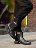 Shoetopia Women'S Block Heel Boots,Black,5,B0CSN3PZ25