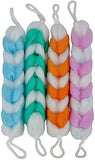 ELECSA? Multicolor Synthetic Mesh LongHandled Bath Sponge, 2 Count, Back, Neck, Shoulder & HardtoReach Areas Exfoliating Scru