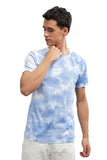 Adro Mens Tie & Dye Regular Fit Cotton T-Shirt (Tye-01-Sky-2Xl)