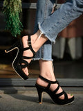 Shoetopia Girls Girls-Rj-45 Black Heeled Sandal - 6 Uk (Girls-Rj-45-Black),Black,6,B0CRQ265F6