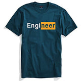 Adro Engineer Mens Cotton Printed T-Shirt (R21-M-Egn-Sb_Teal_L)