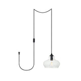Living District Destry 1-Light Mid-Century Metal Pendant In Black Finish
