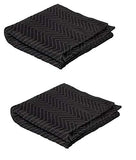 DINY Home & Style Moving Storage Packing Blanket Super Size 40 x 72 Professional Quilted Shipping Movers Furniture Pad (2, B