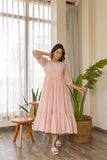 Gosriki Women'S Rayon Viscose Embroidered Anarkali Kurta (Talipara Peach-Vks01-Gs_L_Peach_Large),Peach,,B0DS1858VN