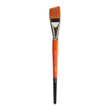 KINGART Premium Radiant 6400-1 Angular Shader Series Artist Brush, Synthetic Taklon Hair, Short Handle, for Acrylic, Oil and Wat