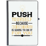 Udnag Ruled Notebook Diary Motivational | Push Yourself, Because No One Else Is Going To Do It For You, [A5 80Pages 80Gsm]