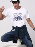 Adro Men'S Regular Fit T-Shirt (Rnr-M-Ame-Wh_White_L)
