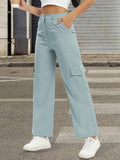 Toplot Cotton Multi-Pocket Cargo Pant For Women (Straight-Cargo-5191-Silver-36),Silver,36,B0D5VGC8YV