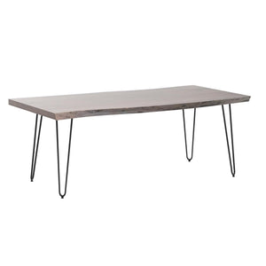 Jofran Nature'S Edge 50 Modern Solid Wood Live Edge Coffee Table, Slate