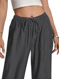 Toplot Women'S Wide-Leg Drawstring Jeans Pants (Wide-Leg-Jeans-5251-Grey-34),Grey,34,B0F29CXQVM