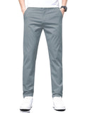 Toplot Men'S Stylish Slim-Fit Casual Trousers (Casual-Trouser-5226-Silver-36),Silver,36,B0DW34NTTS