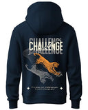 Adro Mens Abstract Design Backside Printed Hoodies In Premium Cotton Fleece 340 Gsm (H23-M-Chl-Nb_Navy_L)