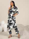 Libas Women'S Crepe Printed Co-Ords (400404_White_Xxl)