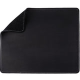 GORGECRAFT Leather Mouse Pads Black Mouse Pad Cowhide Rectangle Durable Materials Thick Mousepad with Stitched Edge Genuine Mat 