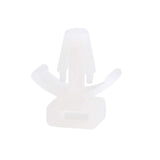Uxcell Cable Tie Base Saddle Type Mount Wire Holder Permanently Anchor To Wall Desk 17X15X7Mm White 100Pcs