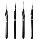 Holy Delight 4 Pieces Professional Small Artist Paint Brushes Thin Brushes for Fine Detailing Acrylic Watercolor Oil Painting