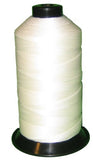 Bonded Nylon Sewing Thread #207 T210 1000yds for Outdoor, Leather (White)