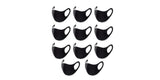 3D Black Scuba Cotton Mask For Men Women, Comfort, Breathable, Washable& Reusable Uv Protection Antibacterial Protective Cloth M