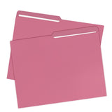File Folder, Letter Size, 1/2 Cut Tab, 25 Pack (Pink)