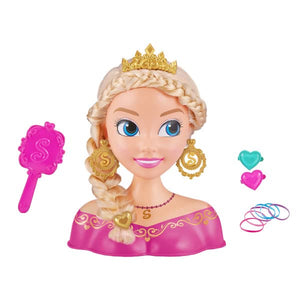 Sparkle Girlz Princess Hair Styling Head with 14 Accessories by ZURU,Multi,10097