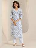 Libas Women'S Cotton Kurta Sets (400542_White_S)