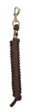 Weaver Leather Poly Lead Rope, Solid Brass Snap, Brown , 5/8 x 10'