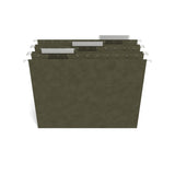 Staples 179465 Hanging File Folders, Letter Size, 1/3 Cut, Green, 250/CT