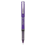 Pilot 25106 Precise V5 Roller Ball Stick Pen, Precision Point, Purple Ink, .5mm, Dozen