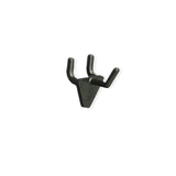 Azar 800071BLK 1Inch Plastic Hook, 50Pack,Black