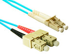 Enet 25M Sc/Lc Duplex Multimode 50/125 10Gb Om3 Or Better Aqua Fiber Patch Cable