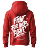 Adro Mens Fight For Your Right Backside Printed Hoodies In Premium Cotton Fleece 340 Gsm (H23-M-Fgt-Rd-M_Red)