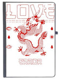 Udnag Ruled Notebook Diary Love Dragon And Error, [A5 80Pages 80Gsm]
