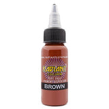 Radiant Colors Tattoo Ink Professional Tattooing Inks Fluid Vegan Pigments 1/2 oz Half Ounce Brown