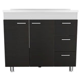 Ferretti Base Cabinet -Kitchen -White / Black