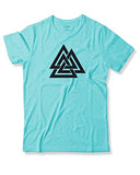 Adro Triangle Mens Printed T-Shirt (Rnr-M-Tkt-Mi_Mint_S)