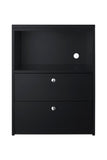 Summit Appliance CWM2ADA 2-Drawer Microwave Cabinet, Black; ADA Compliant Height; 2 Slide-Out Drawers; 12.5 H x 24.5 W Opening; 
