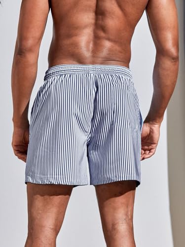 Toplot Regular Fit Stripe Printed Boxer Shorts For Men (Lining-Shorts-5129-Navy-S),Navy,,B0CJ4S6125