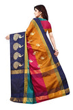 Greciilooks Womens Cotton Womens Banarasi Cotton Silk Saree For Women (Multicolour)