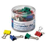 Binder Clips, Metal, 3/4, Assorted Colors, 36/pack