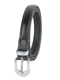 Sazara Black Women Leather Formal Belt(Lady7511Blk)