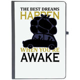 Udnag Ruled Notebook Diary Travelling | The Best Dream Happen, [A5 80Pages 80Gsm]