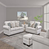 American Furniture Classics Beaujardin 4-Piece Set With Sleeper Sofas, Soft Washed Cream Tweed