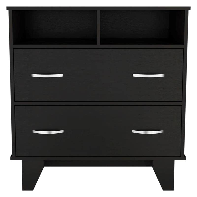 Portanova Two Drawer Dresser -Bedroom -Black