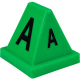 Global Industrial Lettered Cones A-Z Green