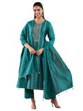 Libas Women'S Chanderi Silk Kurta Set (49433