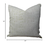 Plutus Brands Plutus Cheeta Handmade Throw Pillow, 24 X 24, Taupe/Black