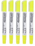 Mungyo Board & Glass Chalk Pen Marker Set Of 5 (Yellow)