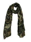 Cashmere CraftwomenS Printed Scarf (Ov5_Blk/Beige_Free Size)