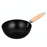 Yopple Non Stick Wok Kadai with Wooden Handle