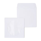 Staples Open End CD/DVD Envelopes 5 x 5-Inch White 50/Box (12257)